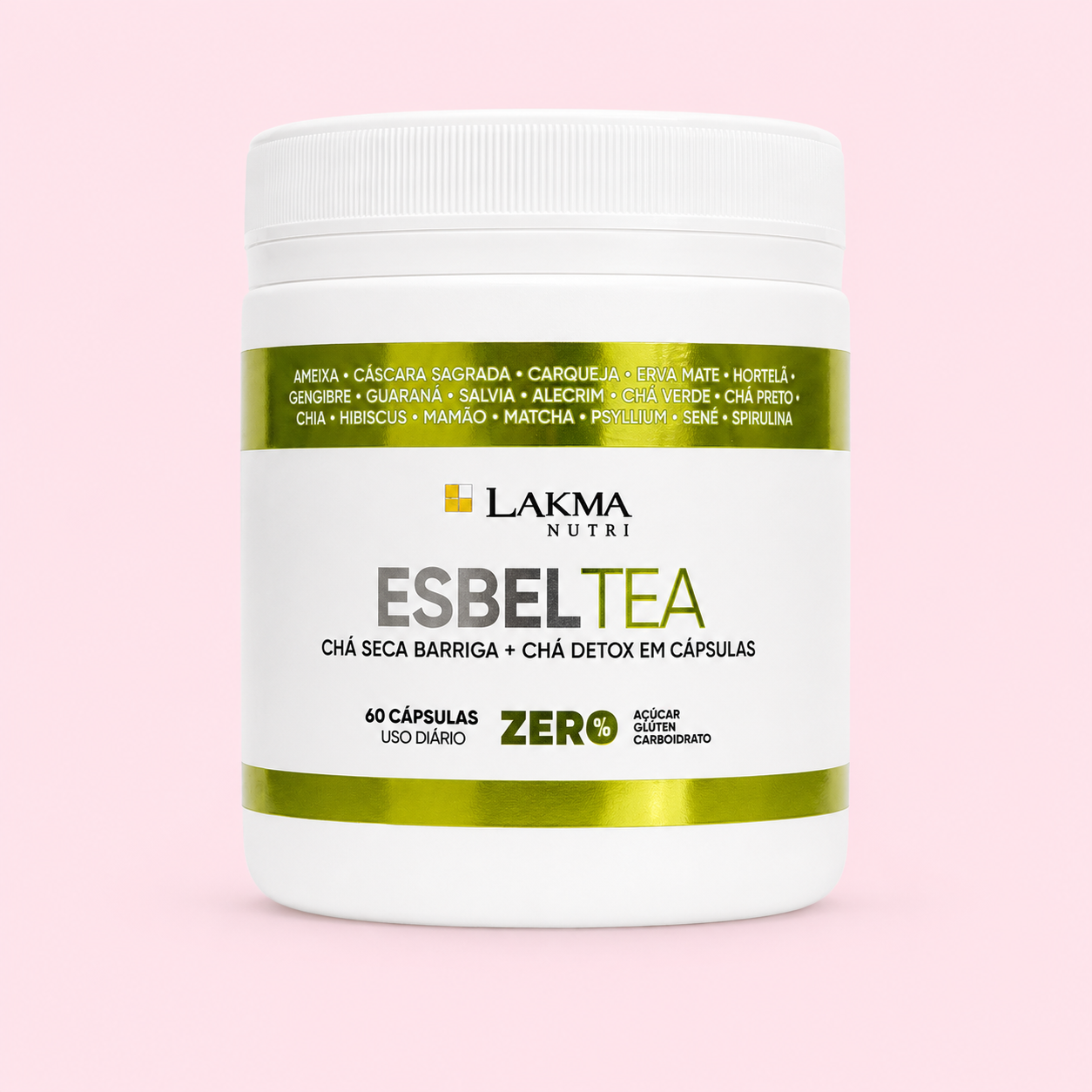 ESBELTEA CHÁ SECA BARRIGA + CHÁ DETOX EM CÁPSULAS 60un