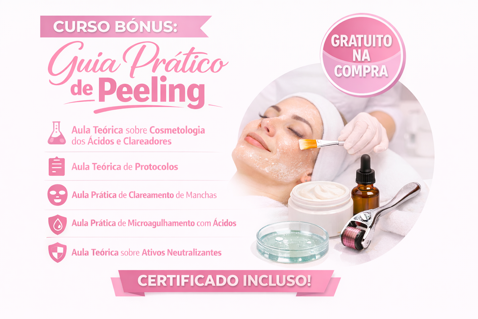 Kit Ácidos Sem Mistérios + Guia Prático de Peeling