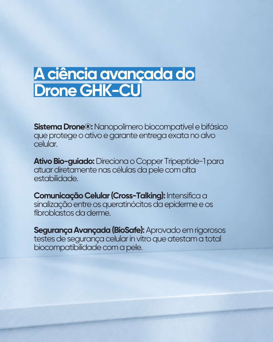 Drone GHK-CU (Peptídeos de Cobre com Tecnologia de Entrega Inteligente)