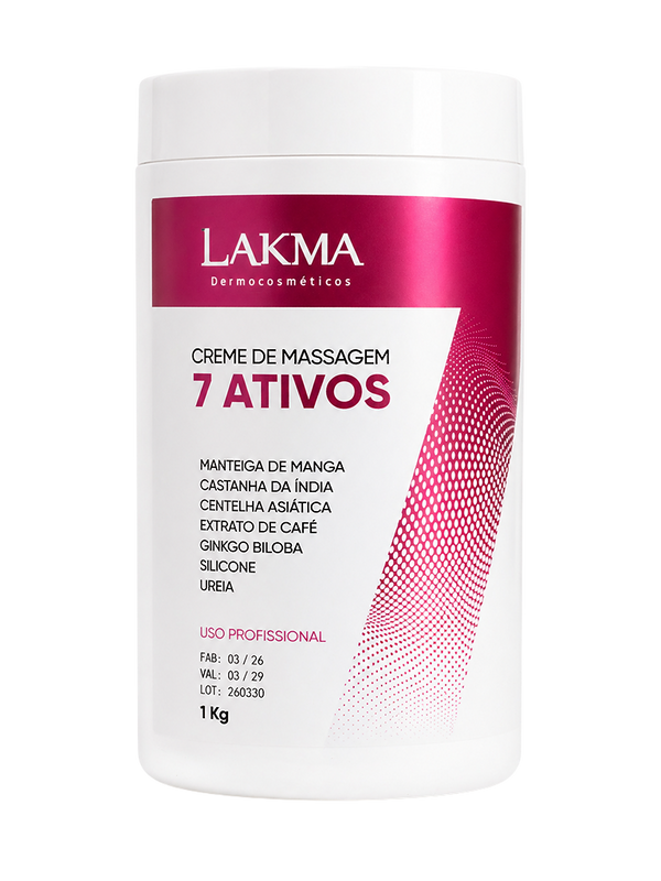 Creme de Massagem 7 ativos - 1 kg