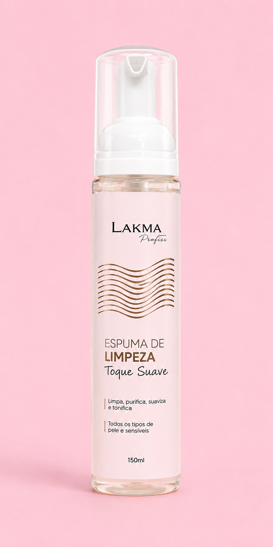 Espuma de limpeza dermatológica