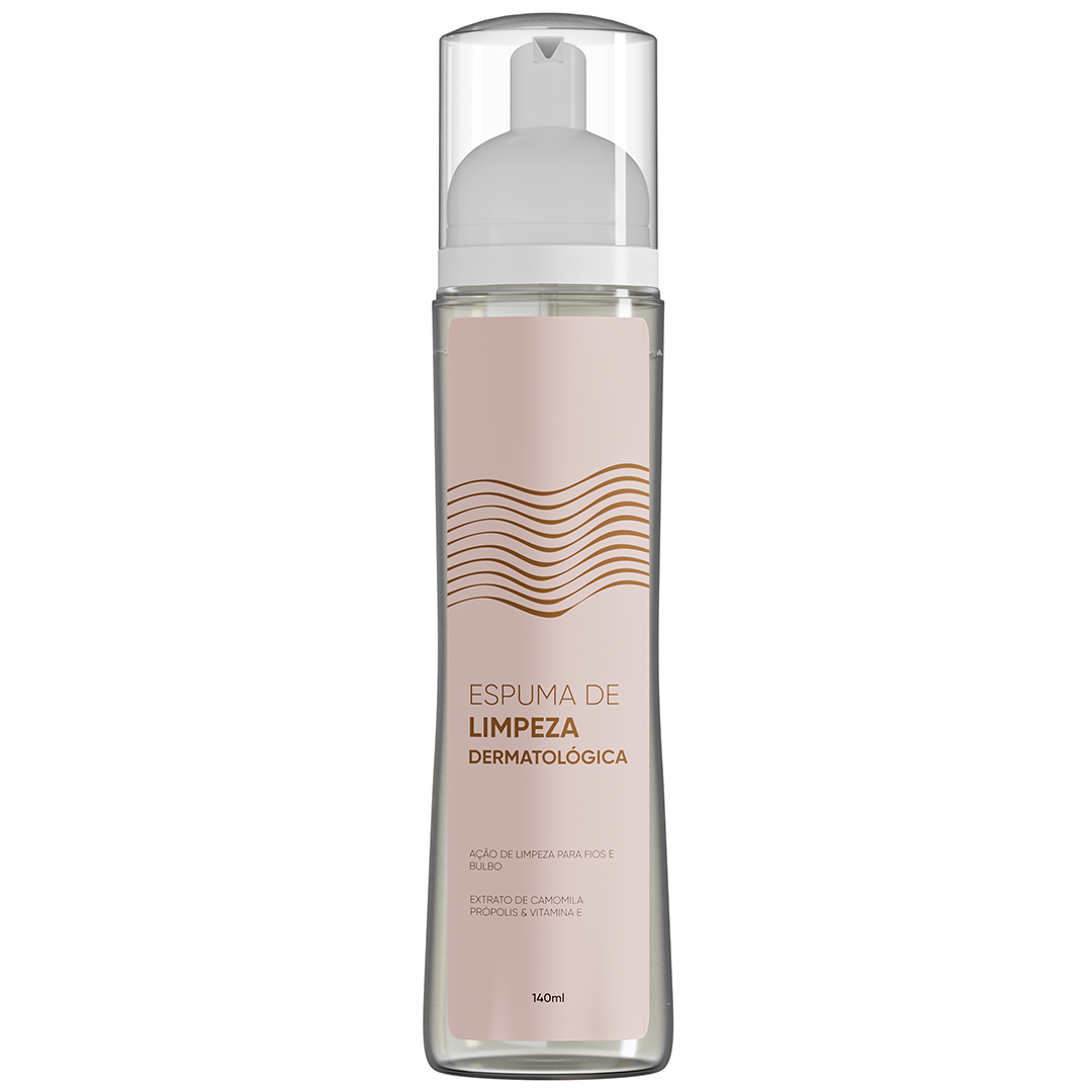 Espuma de limpeza dermatológica