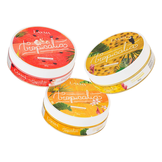 Kit 3 Máscaras Tropicalia Frutas colágeno, vitamina C e acido hialuronico