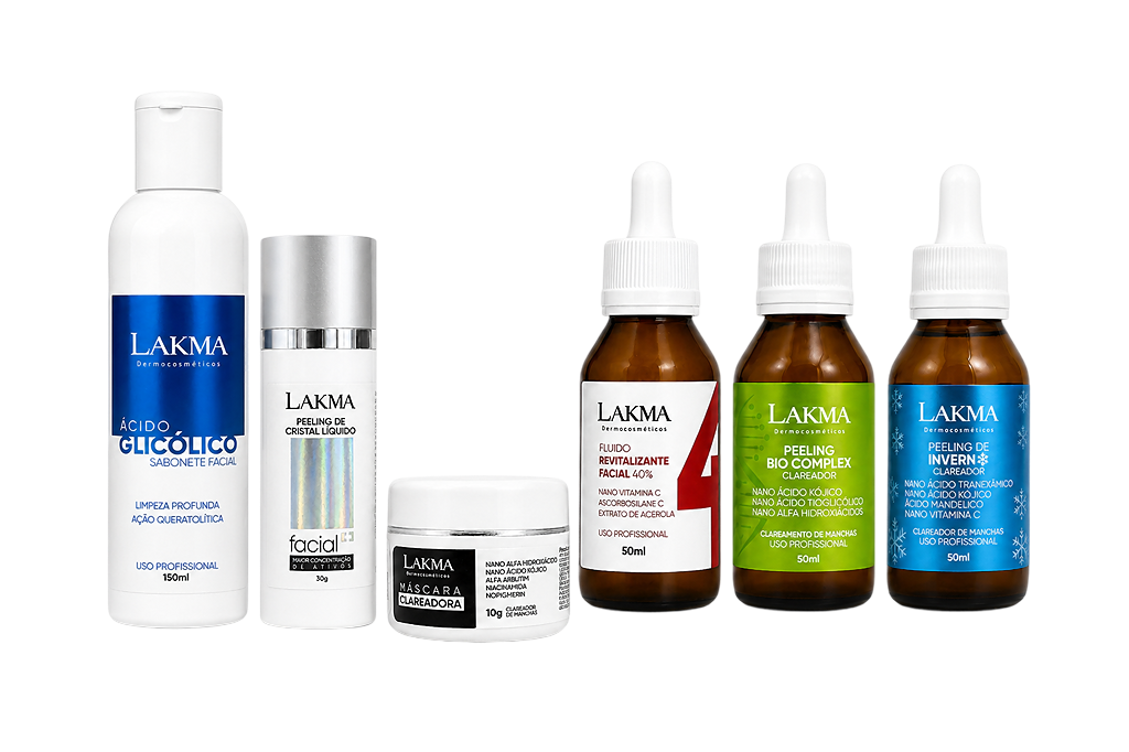 Kit Ácidos Sem Mistérios + Peeling de cristal líquido + Guia Prático de Peeling