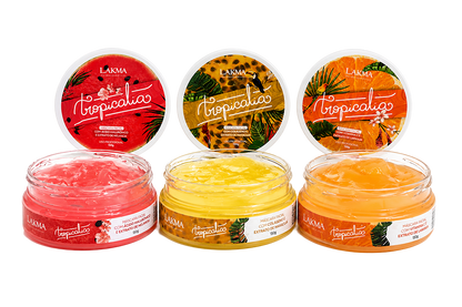Kit 3 Máscaras Tropicalia Frutas colágeno, vitamina C e acido