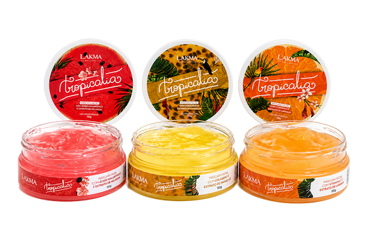Kit 3 Máscaras Tropicalia Frutas colágeno, vitamina C e acido hialuronico