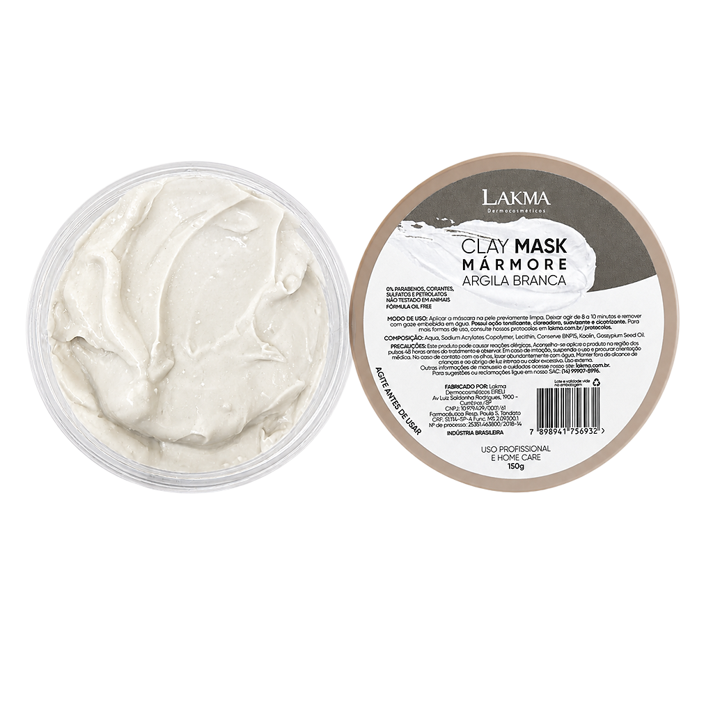 Kit Terras do Brasil, argilas facial em creme