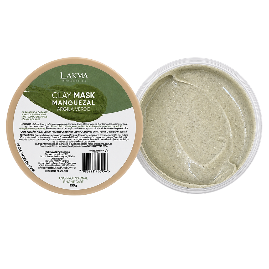 Kit Terras do Brasil, argilas facial em creme