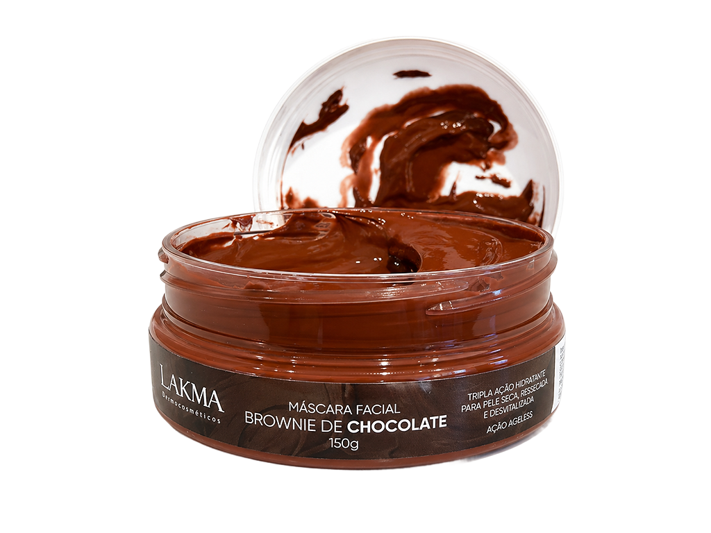 Máscara Brownie de chocolate, hidratação profunda 150gr
