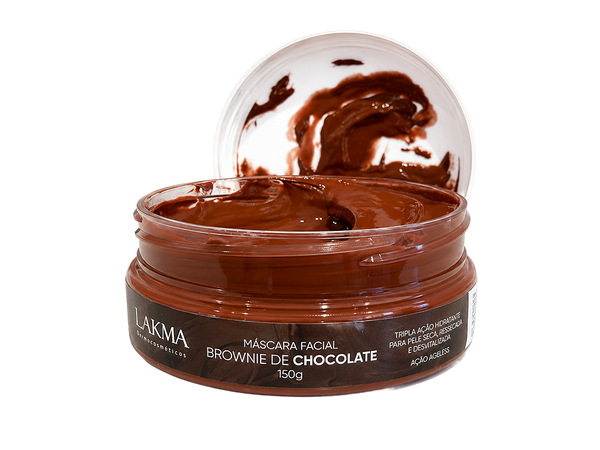 Máscara Brownie de chocolate, hidratação profunda 150gr