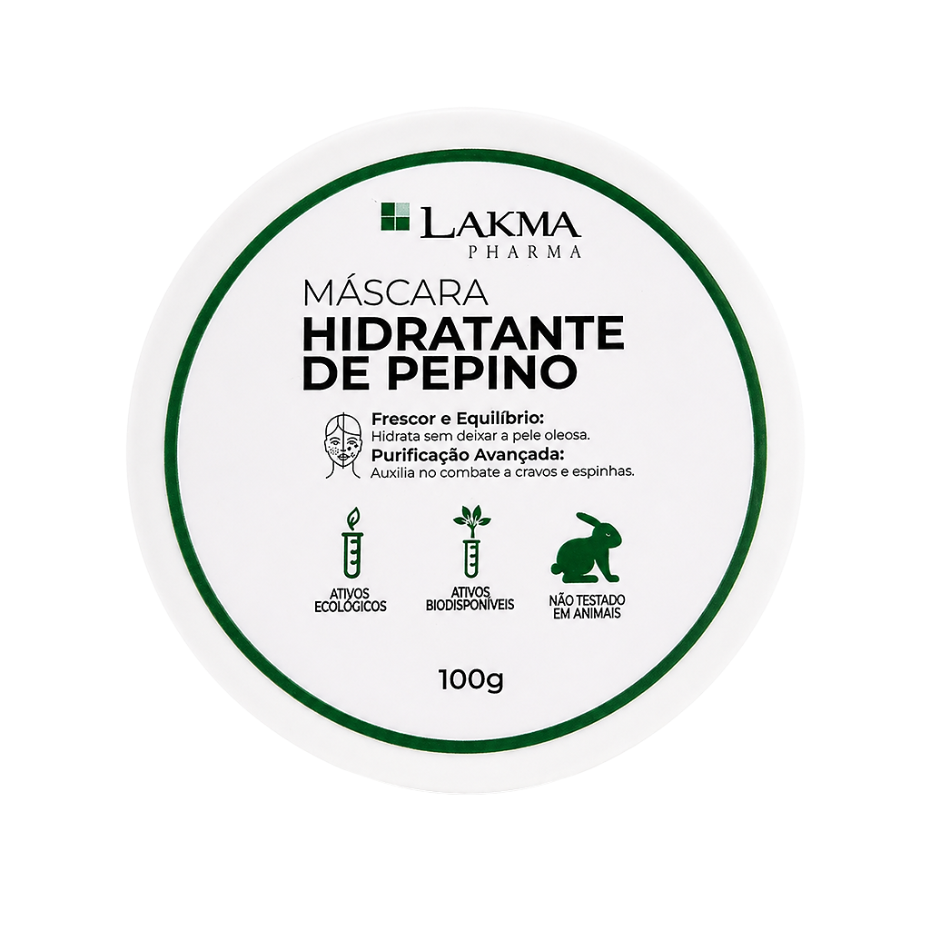 Máscara Hidratante de Pepino pele oleosa