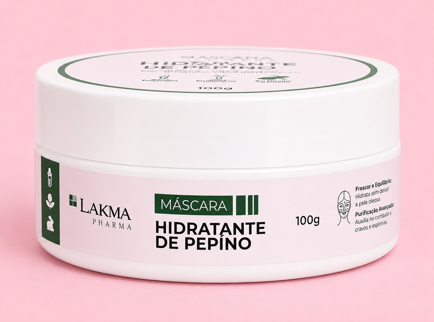 Máscara Hidratante de Pepino pele oleosa