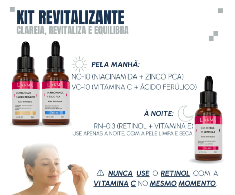 Kit 3 Séruns Skincare